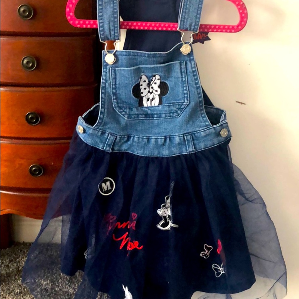 Minnie mouse overall dress